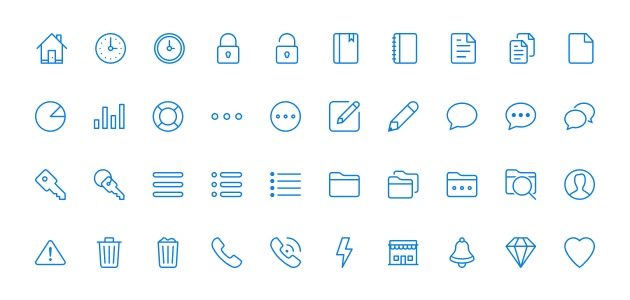 商用利用可 もうios調アウトラインアイコンに困らない 450 Outline Icons Design Edge